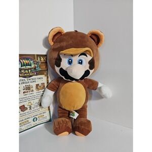 Nintendo Super Mario 15 Inch Character Plush. Tanooki. New Official Toy Soft
